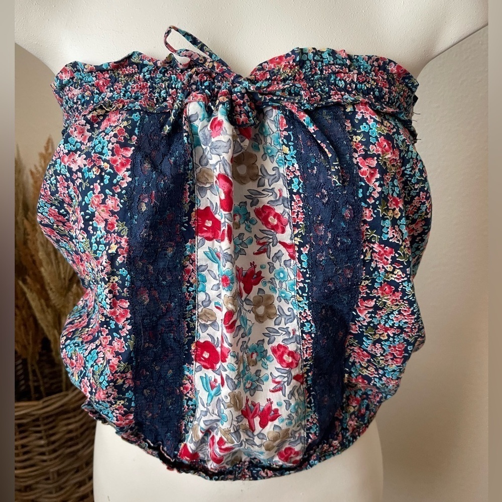 Energie Multi-Colored Floral Tube Top Size Medium